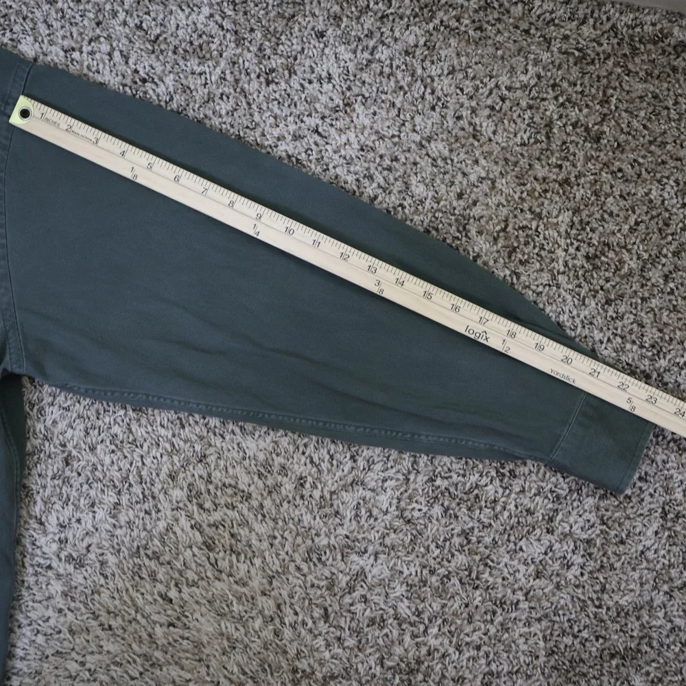 Vintage Banana Republic Safari Travel Button Down‎ Shirt Utility Green Cotton L